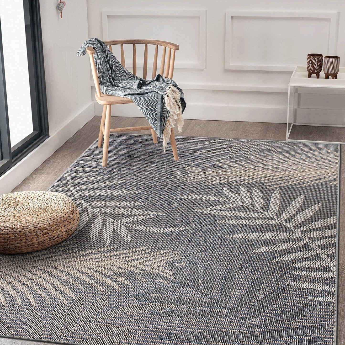 Bahama Palm Frond Indoor/Outdoor Area Rug