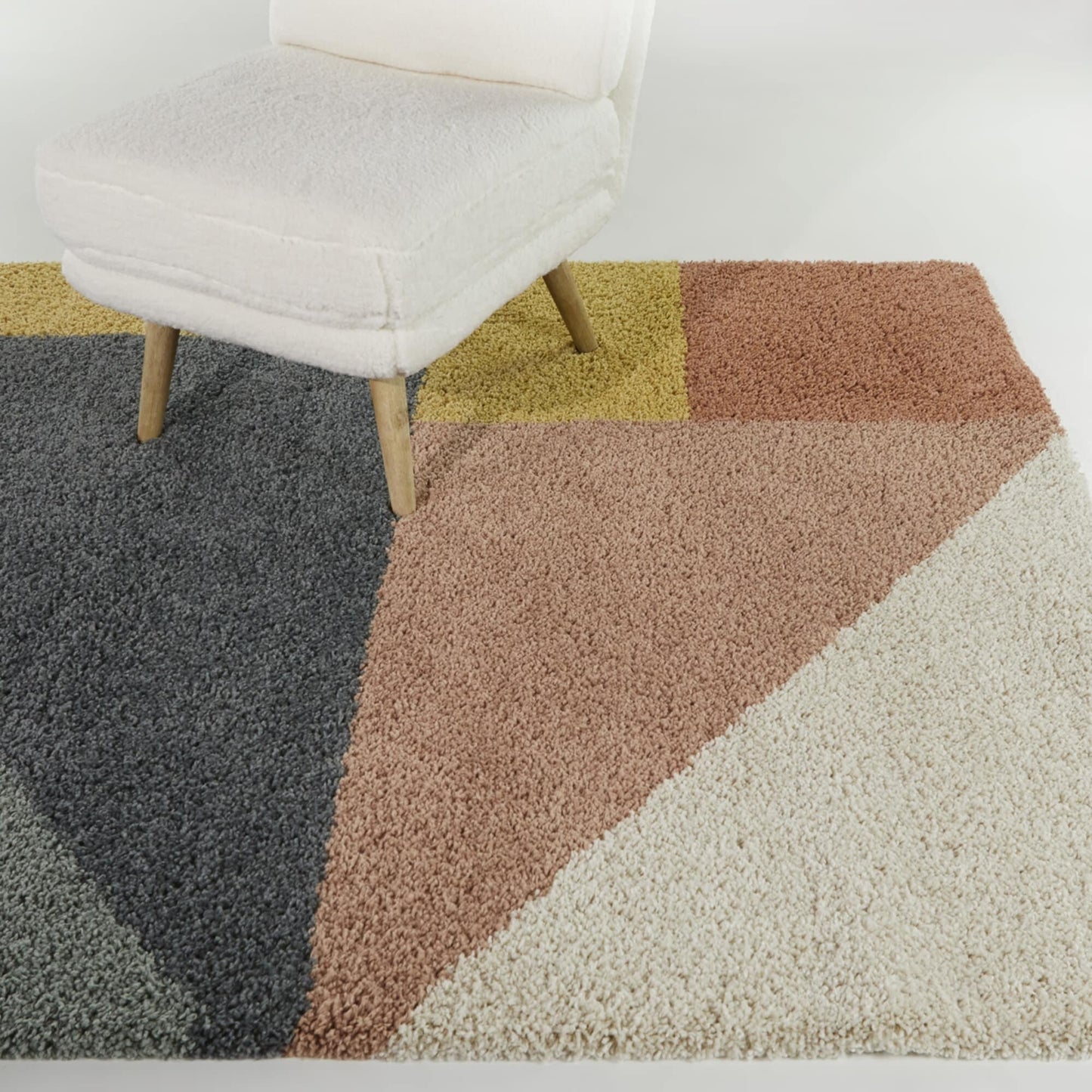 Balta Jordan Modern Color Block Shag Area Rug
