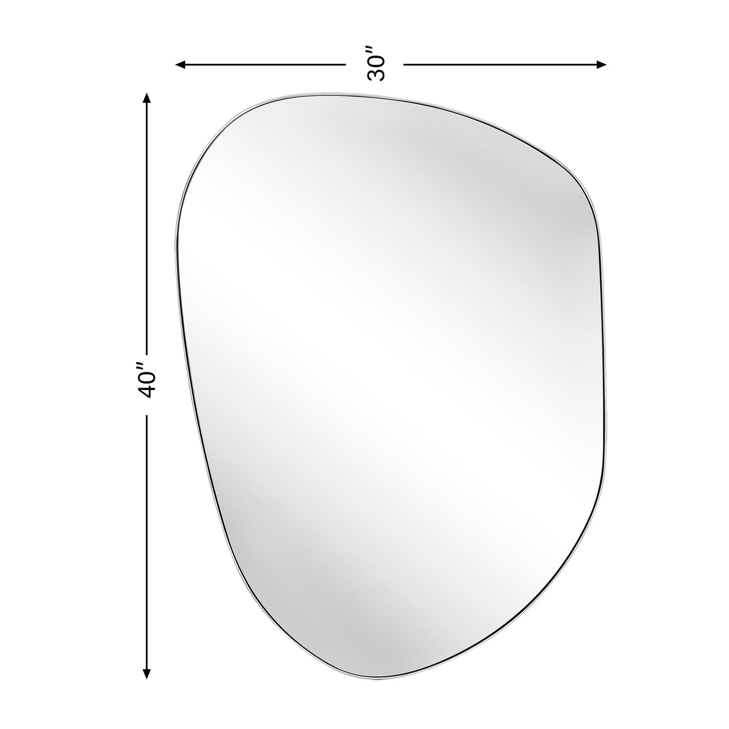 TEHOME Bertlinde wall mirror irregular shaped mirror for living room