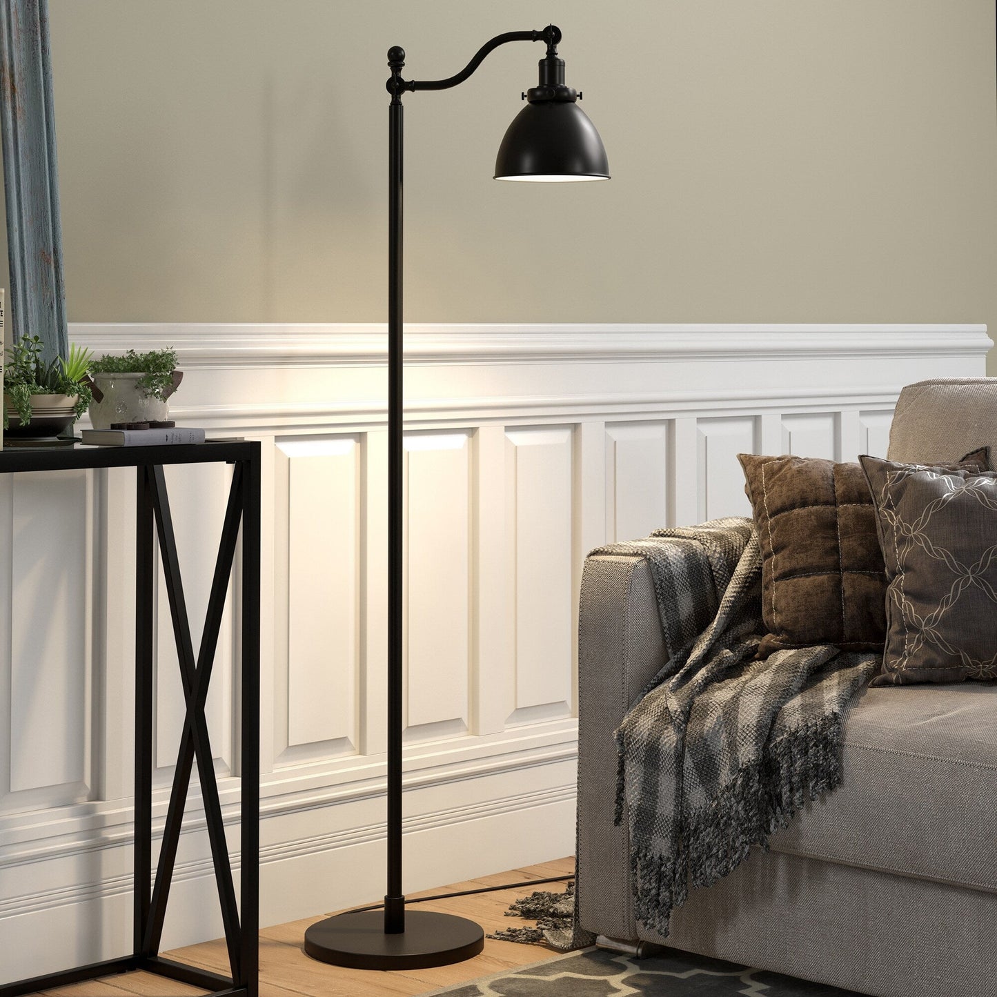 Beverly 65 Tall Floor Lamp with Metal Shade