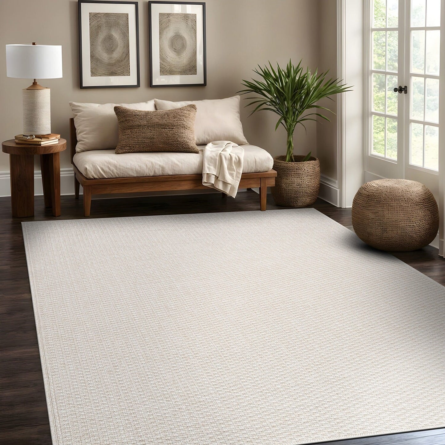Beverly Rug Easy Clean Non Shedding Jute Rug
