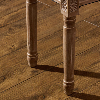 CO-Z French Vintage Upholstered Foot Stool and Vanity Stool