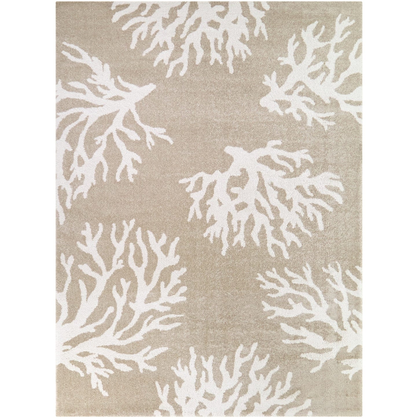 Caistor Coastal Coral Reef Pattern Tropical Area Rug