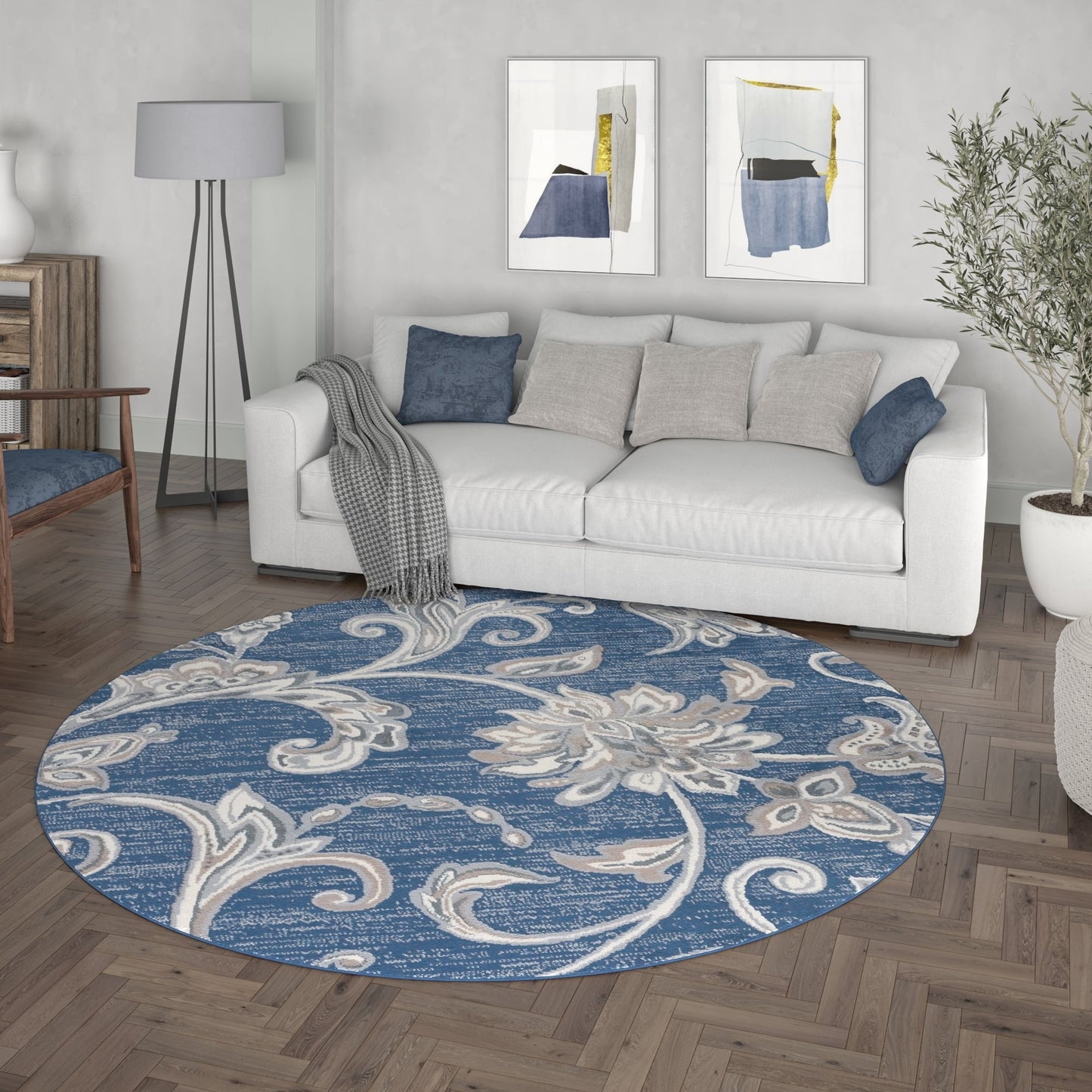 Carrington Transitional Floral & Botanical Indoor Area Rug