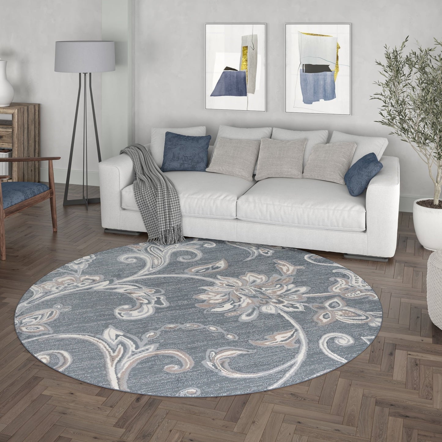 Carrington Transitional Floral & Botanical Indoor Area Rug