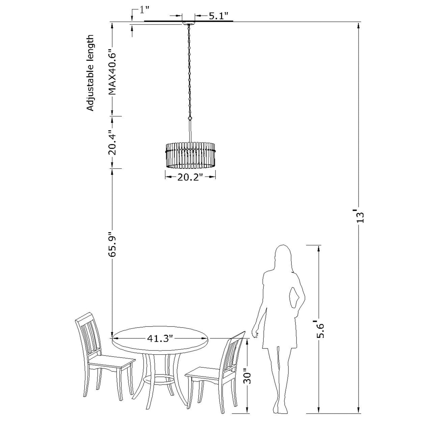 Casandra 5-light Crystal Chandelier