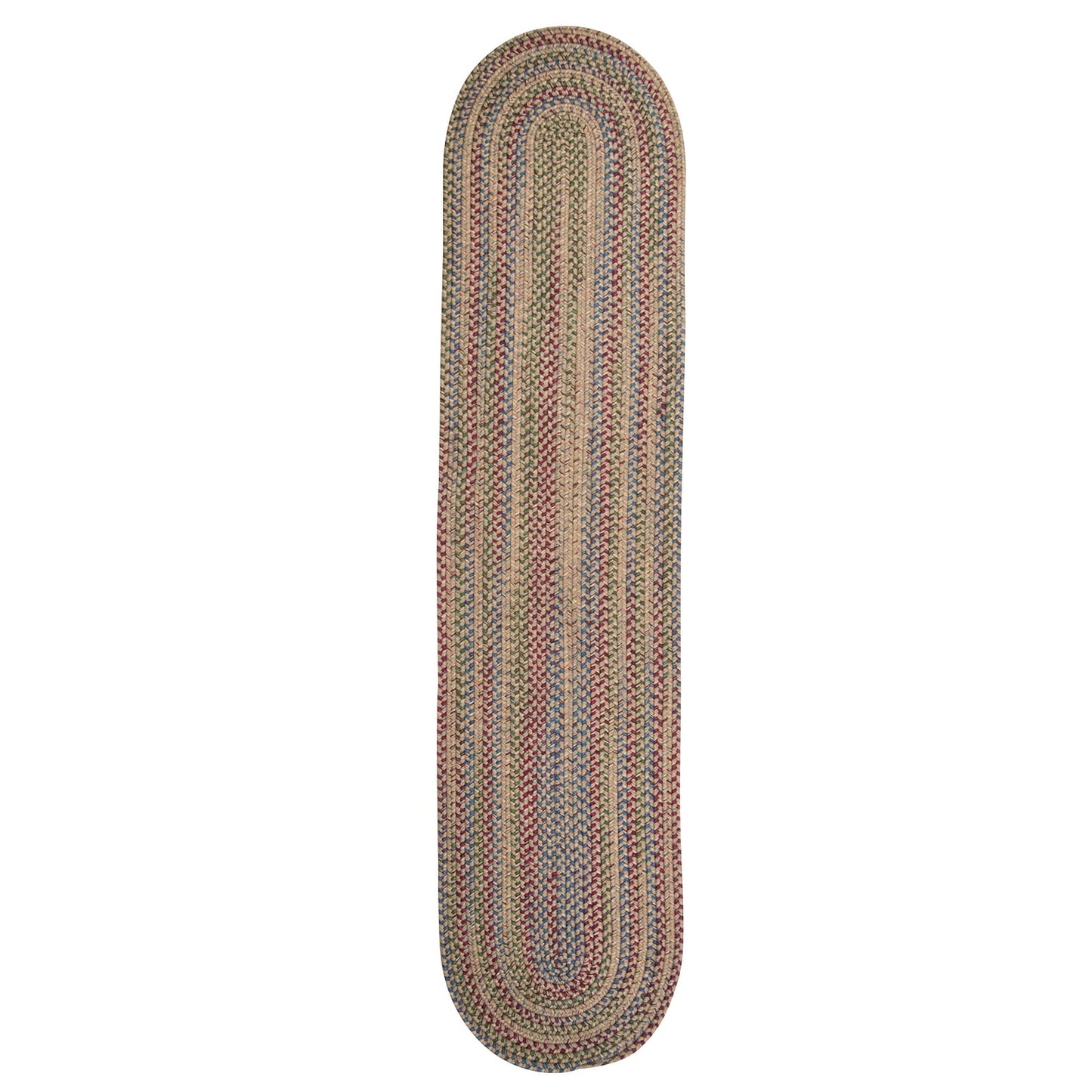 Colonial Mills Worley Multicolor Rustic Braided Handcrafted Runner Rug