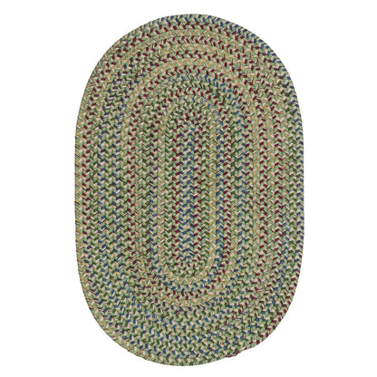 Colonial Mills Worley Rustic Farmhouse Braided Multicolor Oval Rug