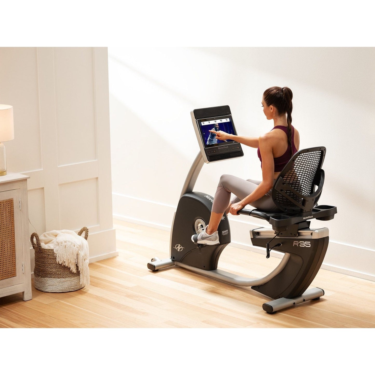 NordicTrack Commercial Series R35; iFIT-enabled Recumbent Exercise Bike with 14 Touchscreen