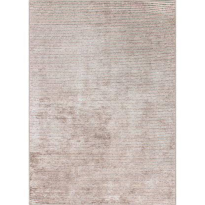 Contemporary Distressed Stripe Machine Washable Area Rug