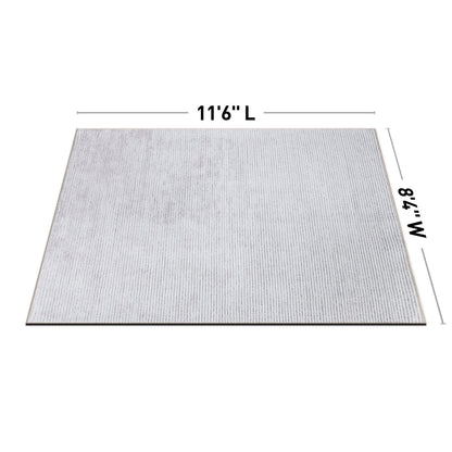 Contemporary Distressed Stripe Machine Washable Area Rug