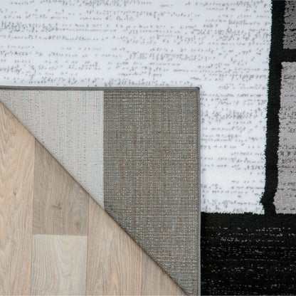 World Rug Gallery Contemporary Modern Boxed Color Block Area Rug