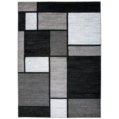 World Rug Gallery Contemporary Modern Boxed Color Block Area Rug