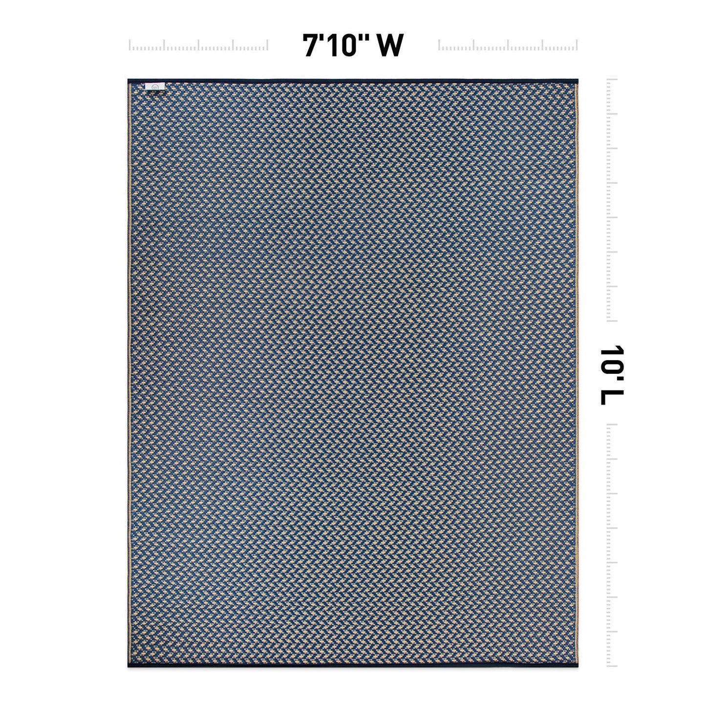 Contemporay Solid Reversible Plastic Outdoor Rugs