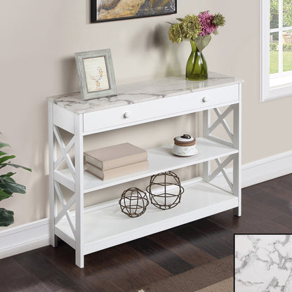 Convenience Concepts Oxford 1 Drawer Console Table with Shelves