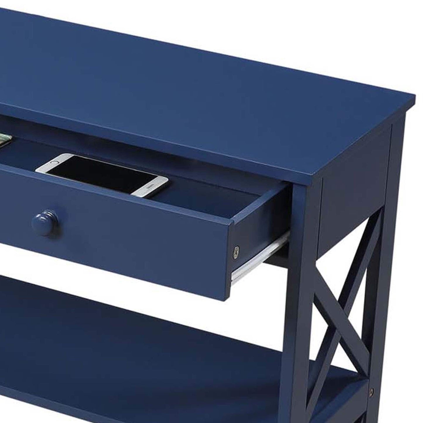 Convenience Concepts Oxford 1 Drawer Console Table with Shelves