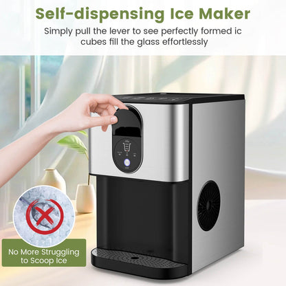 Costway 56 lbs/24 H Pepple Chewable Countertop Ice Maker with - See Details