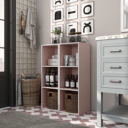 DH BASIC Modern Wood Customizable Stackable Storage Organizer - Cube Shelves, Drawer Cabinet, Bookcase with Doors by Denhour