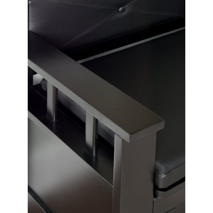 Dahlia Wood Flip Top Storage Entryway Bench