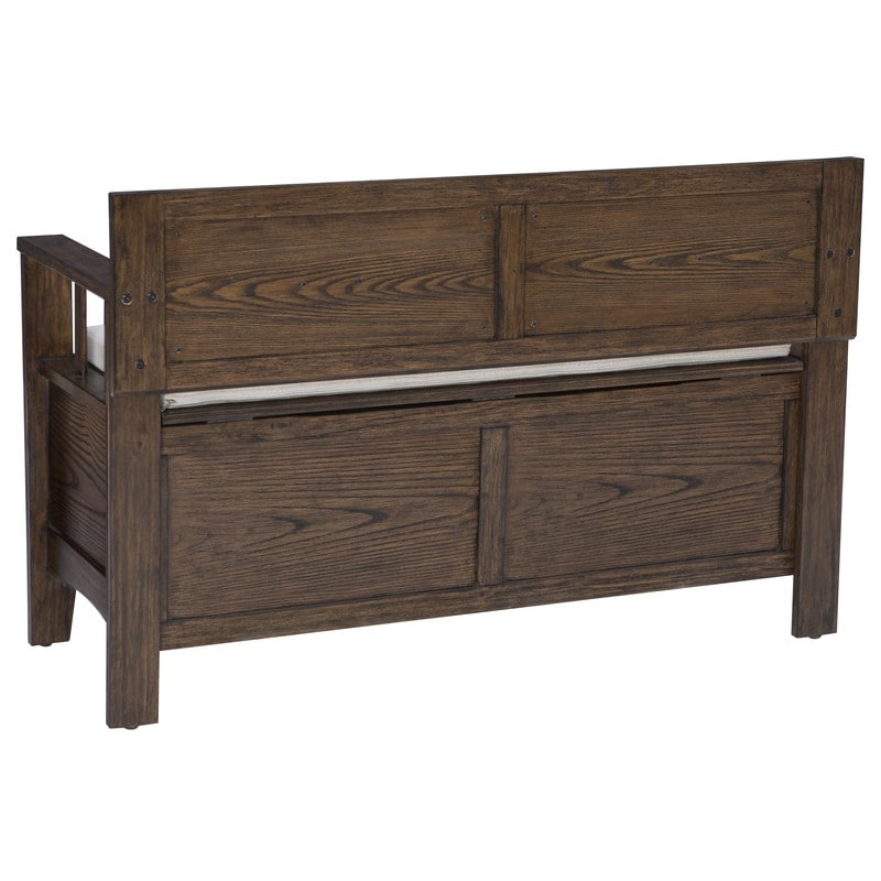 Dahlia Wood Flip Top Storage Entryway Bench