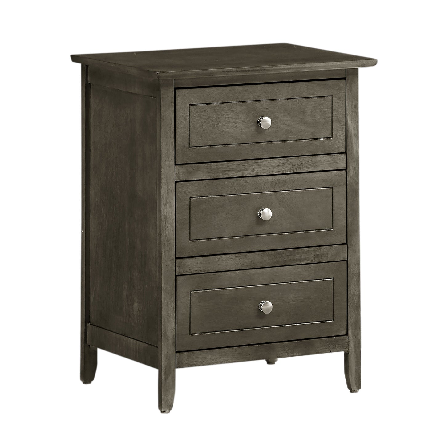 Daniel 3-drawer Transitional Wooden Nightstand