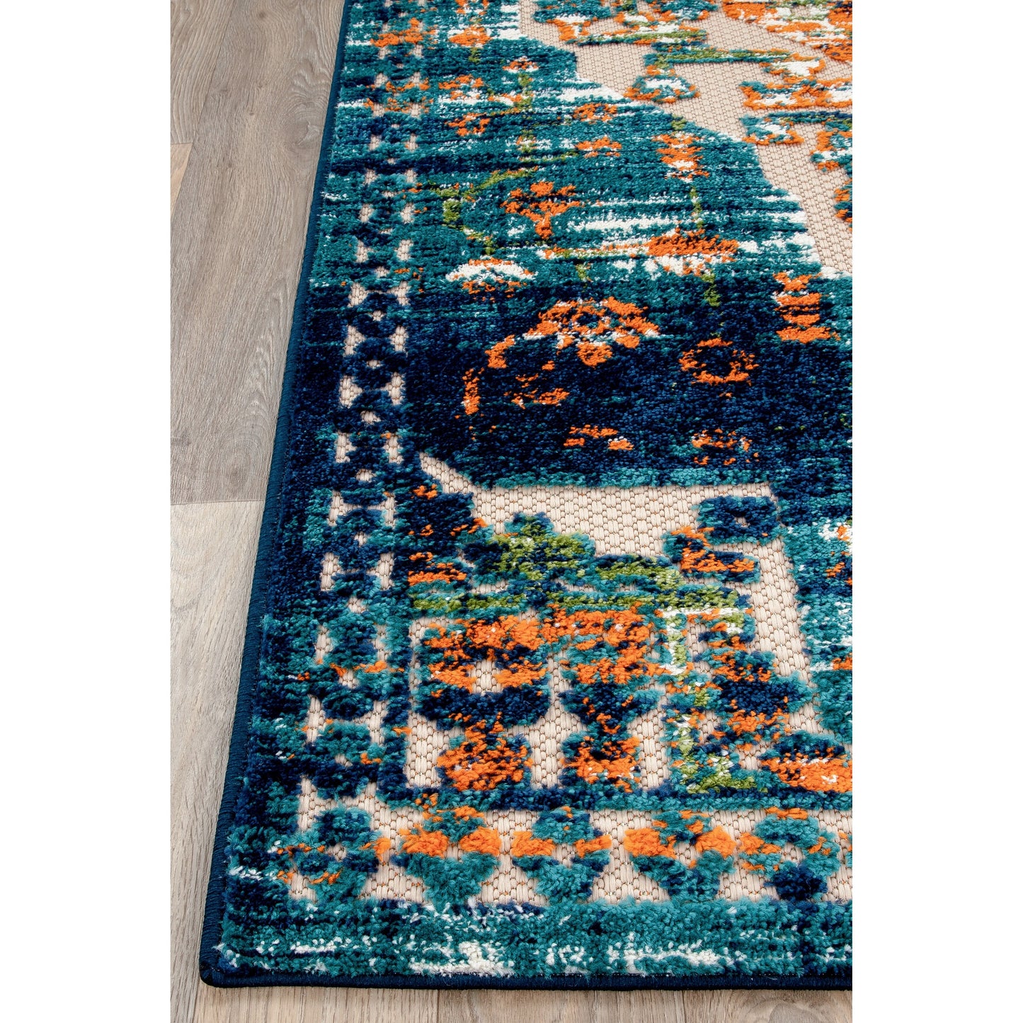 World Rug Gallery Distressed Traditional Indoor/Outdoor Area Rug