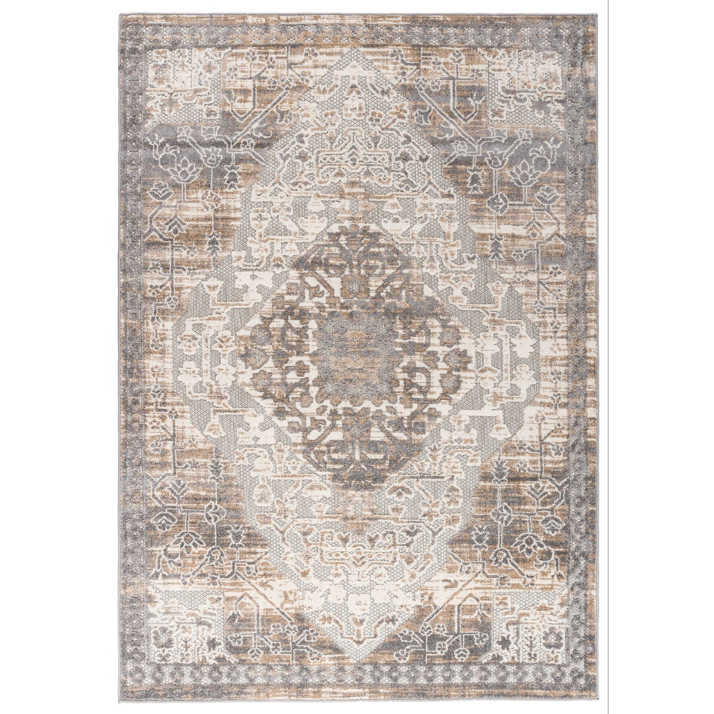 World Rug Gallery Distressed Traditional Indoor/Outdoor Area Rug