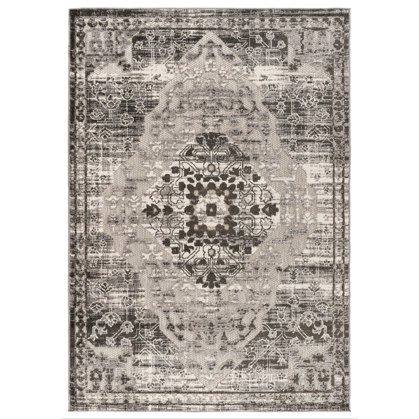 World Rug Gallery Distressed Traditional Indoor/Outdoor Area Rug