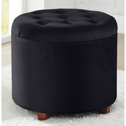 Donovan Tufted Round Storage Ottoman