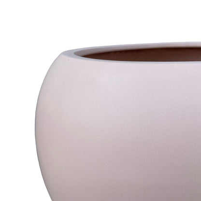 DreamPatio Riverside Fiberstone Modern Sphere Planter for Indoor/Outdoor