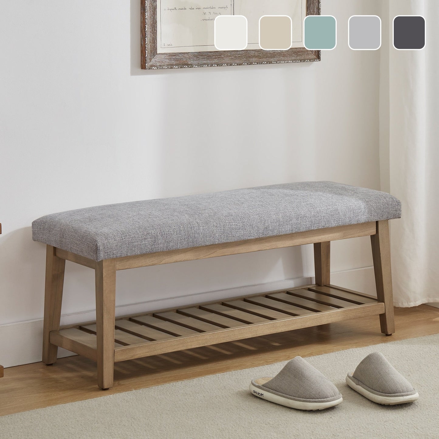 Entryway Shoe Bench Storage Bench Upholstered Bench