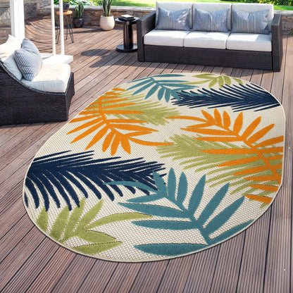Evora Palm Frond Indoor/Outdoor Area Rug