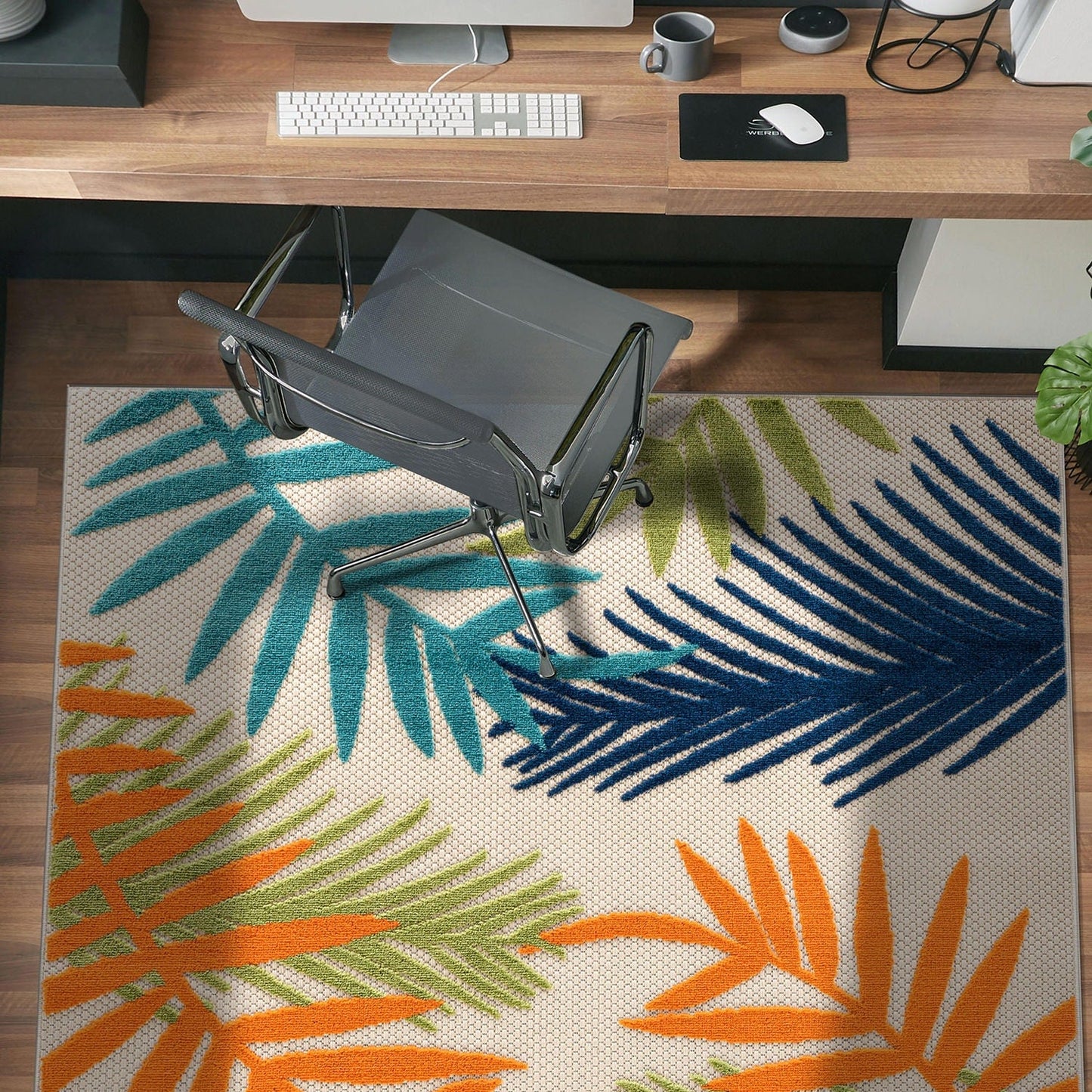 Evora Palm Frond Indoor/Outdoor Area Rug