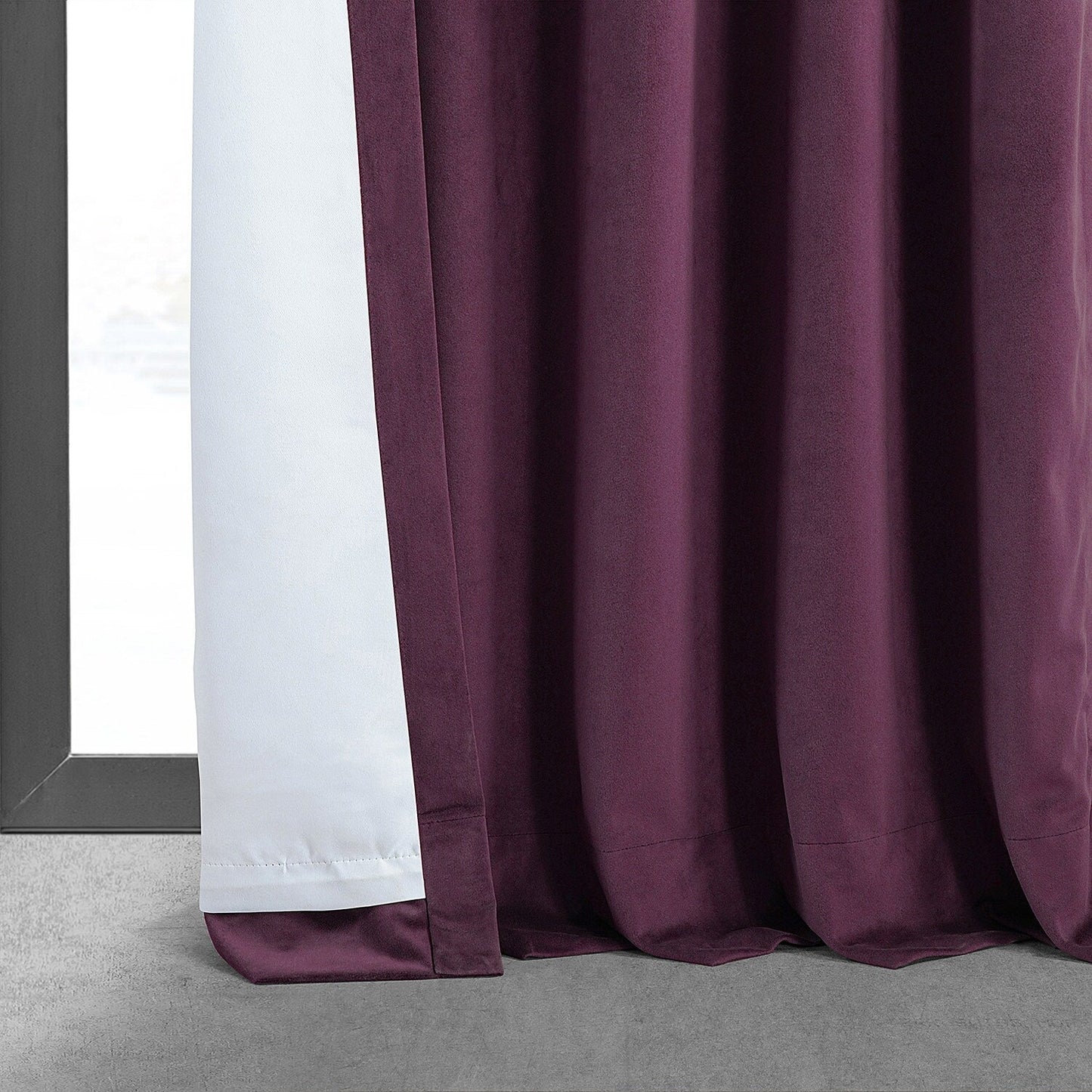 Exclusive Fabrics Signature Blackout Velvet Curtain (1 Panel)