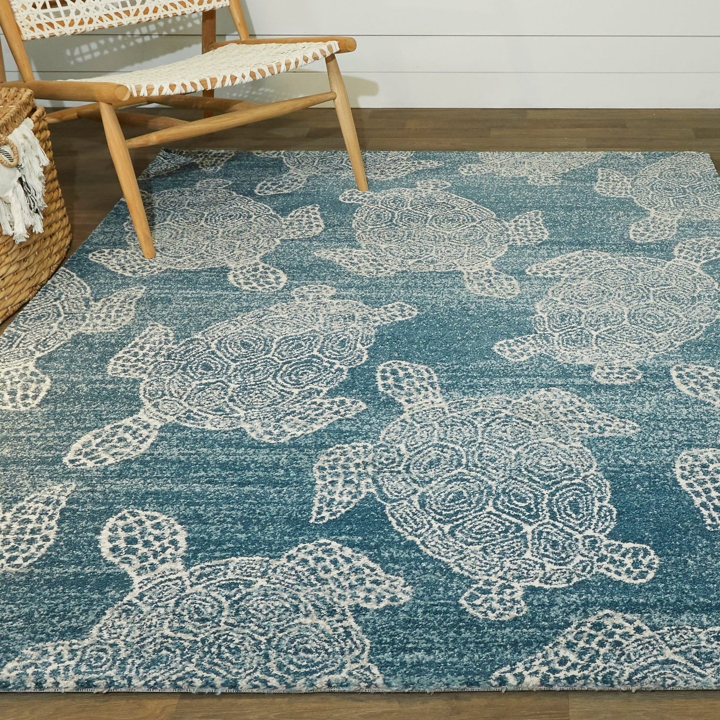 Folse Coastal Turtle Area Rug