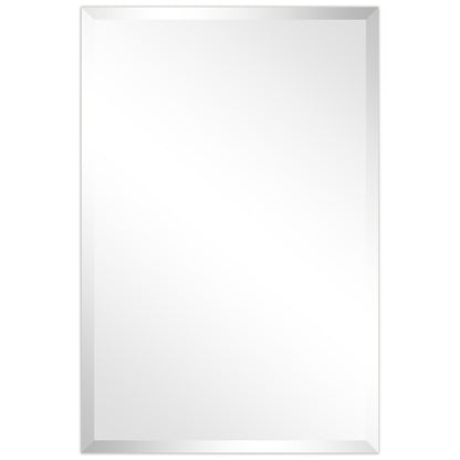 Frameless Beveled Prism Wall Mirror-Square/Rectangluar - Clear