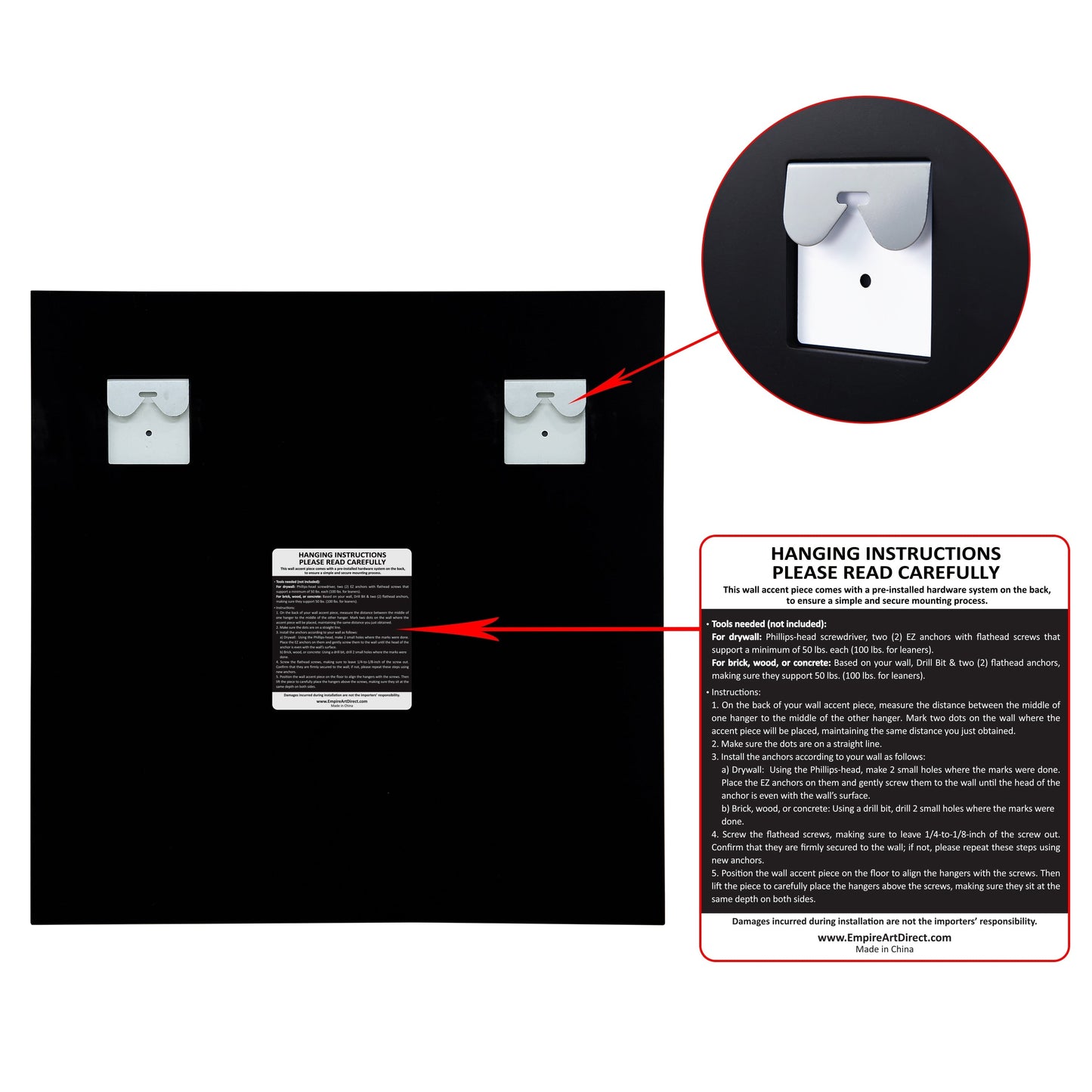 Frameless Beveled Prism Wall Mirror-Square/Rectangluar - Clear