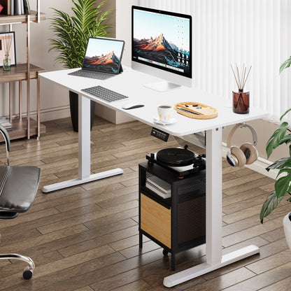 Futzca Height Adjustable Electric Standing Desk Sit Stand Computer Stand up Desk with Splice Board