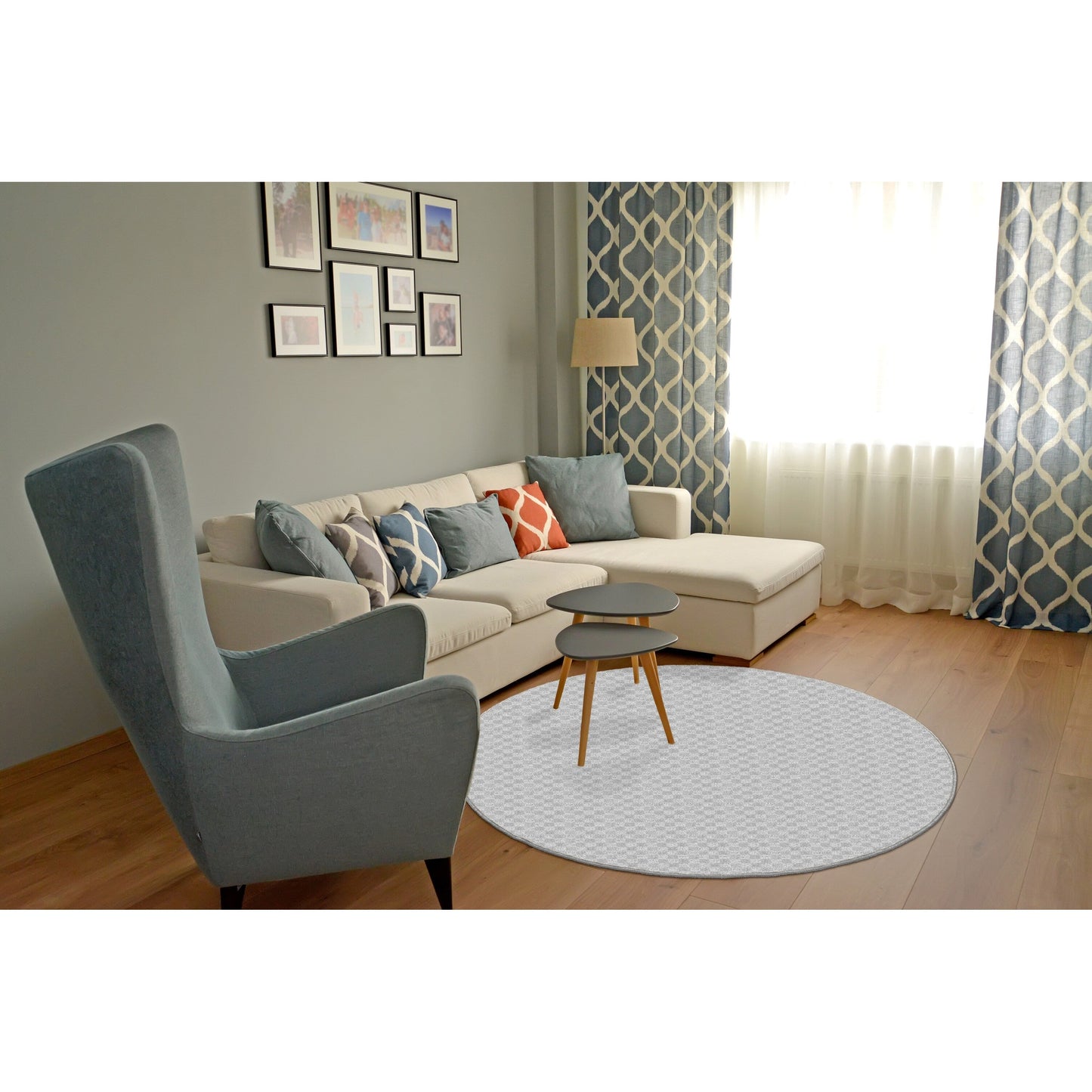 Garland Rug Medallion Solid Indoor Rug