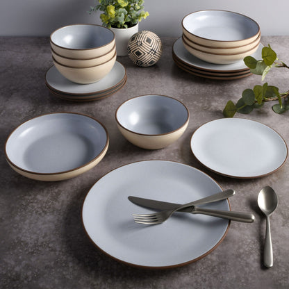 Gibson Elite Contempo Classic 16-Piece Double Bowl Dinnerware Set