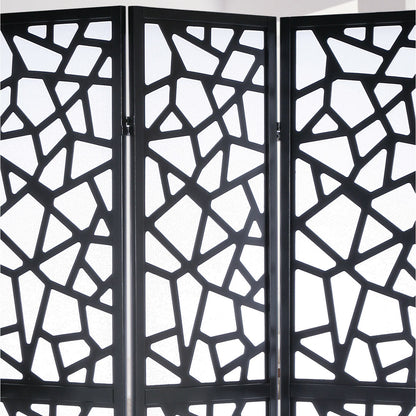 Roundhill Furniture Giyano 4-panel Screen Room Divider