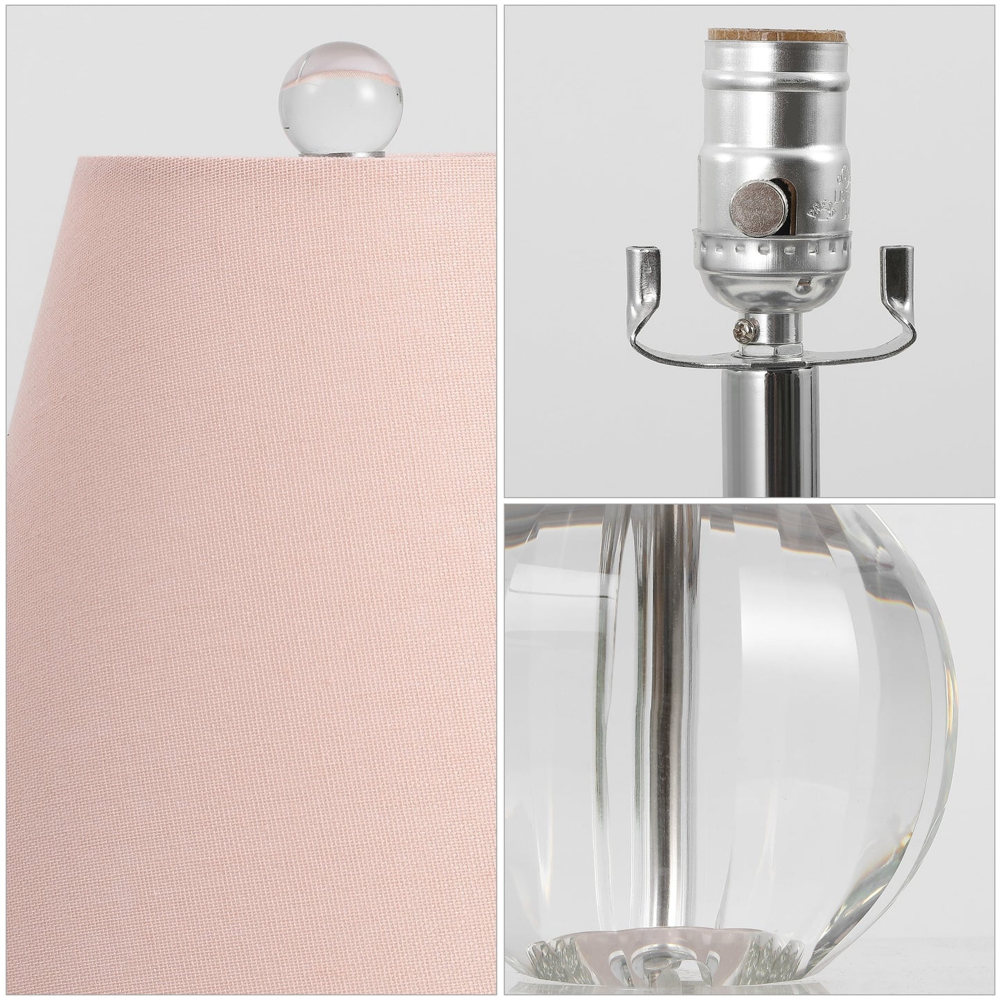 Goddard 16 Crystal Ball/Metal LED Table Lamp, By JONATHAN Y