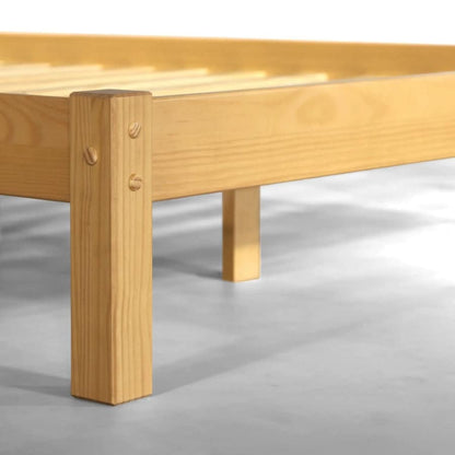 Grain Wood Furniture Shaker Solid Wood Panel Platform Bed