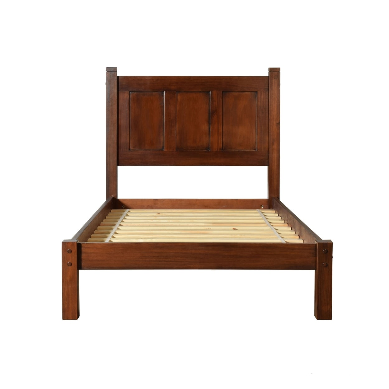 Grain Wood Furniture Shaker Solid Wood Panel Platform Bed