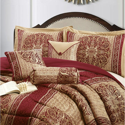 Nanshing Prince 7 Piece Elegant Medallion Comforter Set