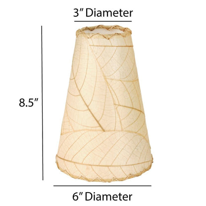 Eangee Handmade Gecko Wall Lamp Combo, Cocoa Leaves Shade, 16 x 7 x 24 in. - 16 x 7 x 24