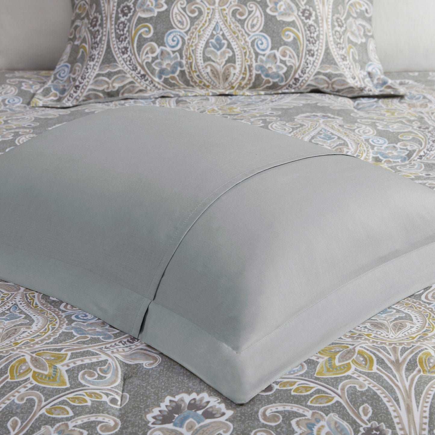 Harbor House Hallie 6-piece Grey Damask Pattern Cotton Comforter Set