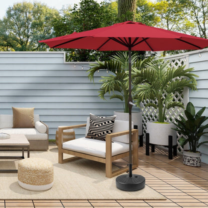 Holme 9-foot Patio Umbrella and Base Stand