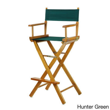 Honey Oak Frame 30-inch Director's Chair