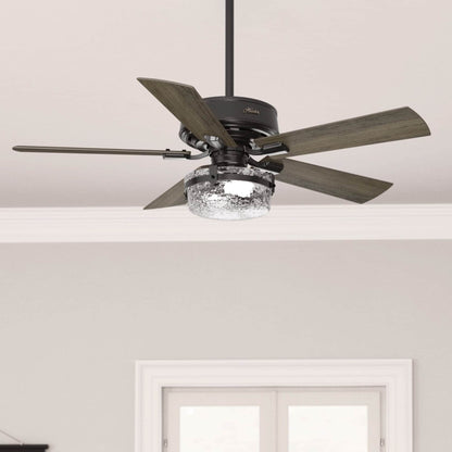 Hunter 52 Canyon Ridge Indoor / Outdoor Ceiling Fan LED Light, Handheld Remote - Farmhouse, Rustic, Industrial